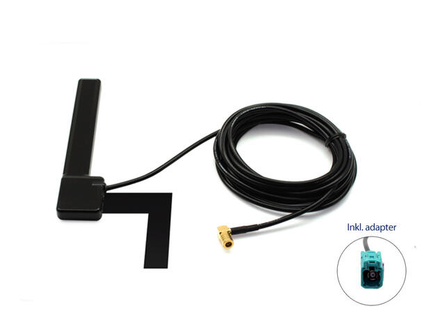 Connects2 DAB-antenne Fakra (adapter) Aktiv vindusantenne